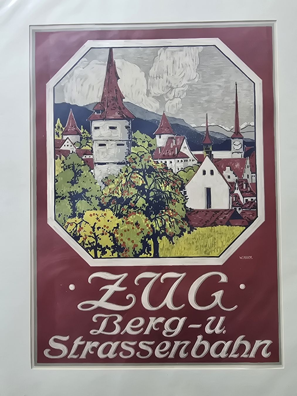 Poster & Bilder: antikes Plakat Zug Bergbahn – Gebraucht aus Hedingen von mickway 1