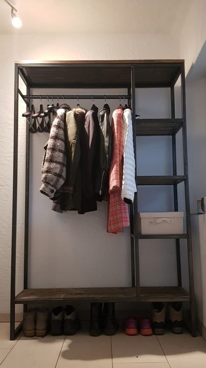 Garderobe Regal im industrial style H 187, B 120 T 38 (Gebraucht) in ...