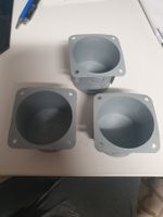 3x Einbaukasten rund 1-fach grau hsb weibel Montagedose