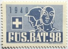 Soldatenmarke 2.WK, Füsilier Batallion 98, Wi Inf 496