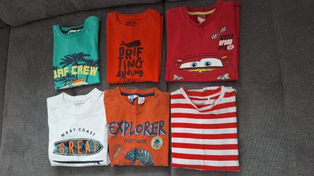 Packet T-Shirt für Jungen Gr. 122/128