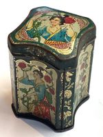 Antike kleine Spielzeug Teedose, Kaufmannsladen, Puppenküche