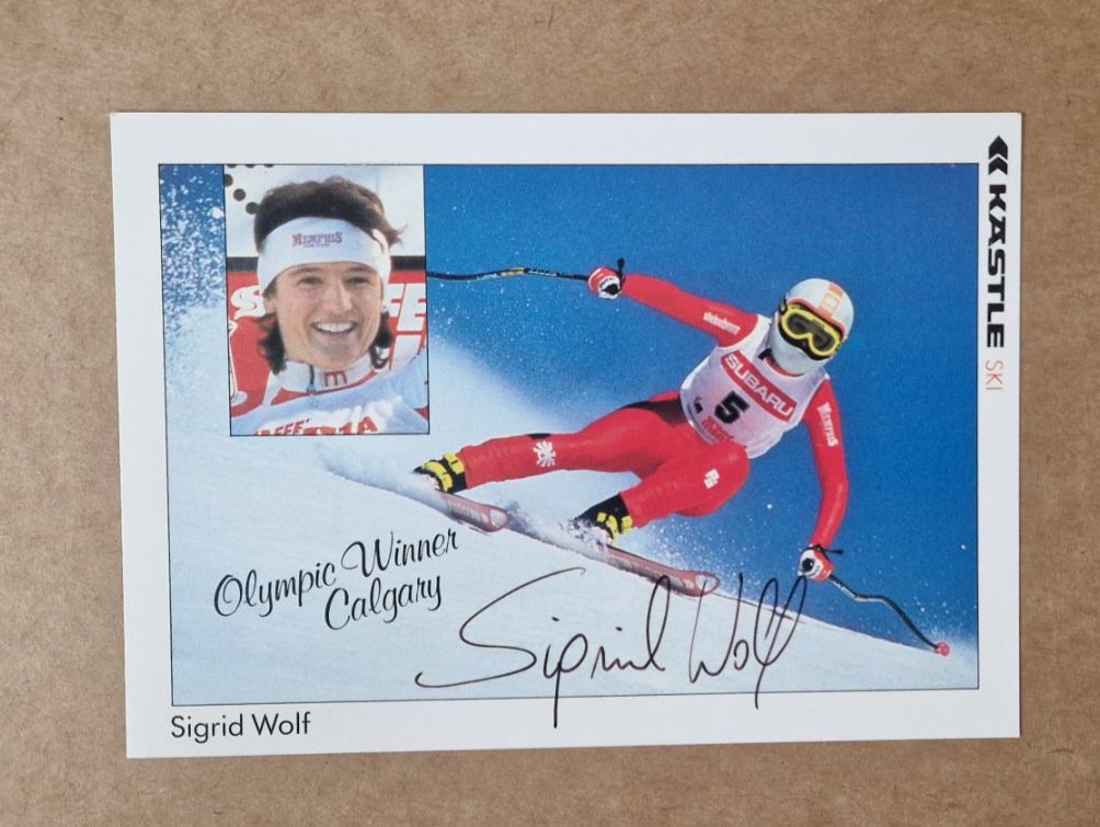 Autografi: Sigrid Wolf - handsigniert – Usato da Menziken venduto da Autogramme