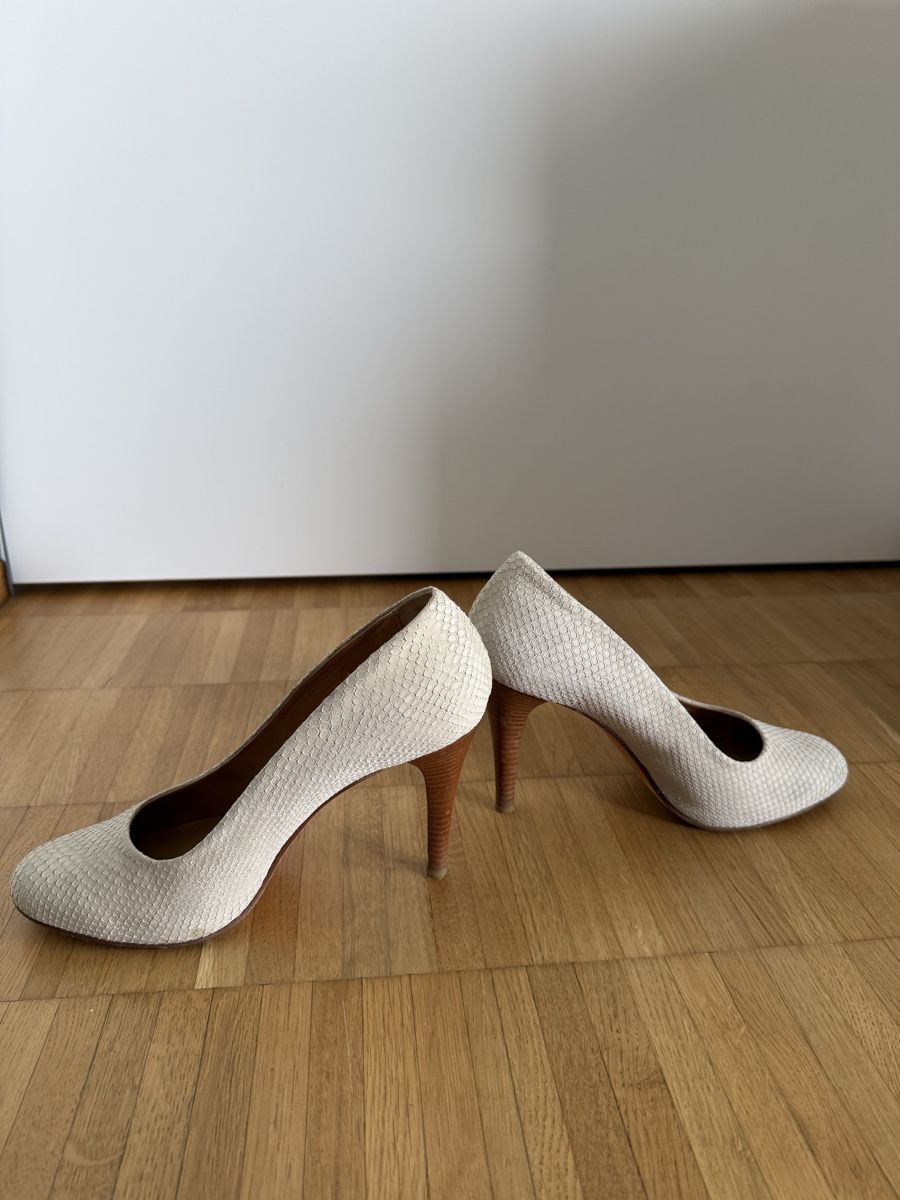 Navyboot Damenschuhe: Navyboot - Hell beige Pumps mit Struktur - 41 – Gebraucht aus Zug von tami12 1