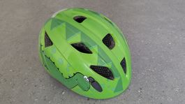 Kinder Fahrradhelm grün Dinosaurier Motiv gebraucht gut