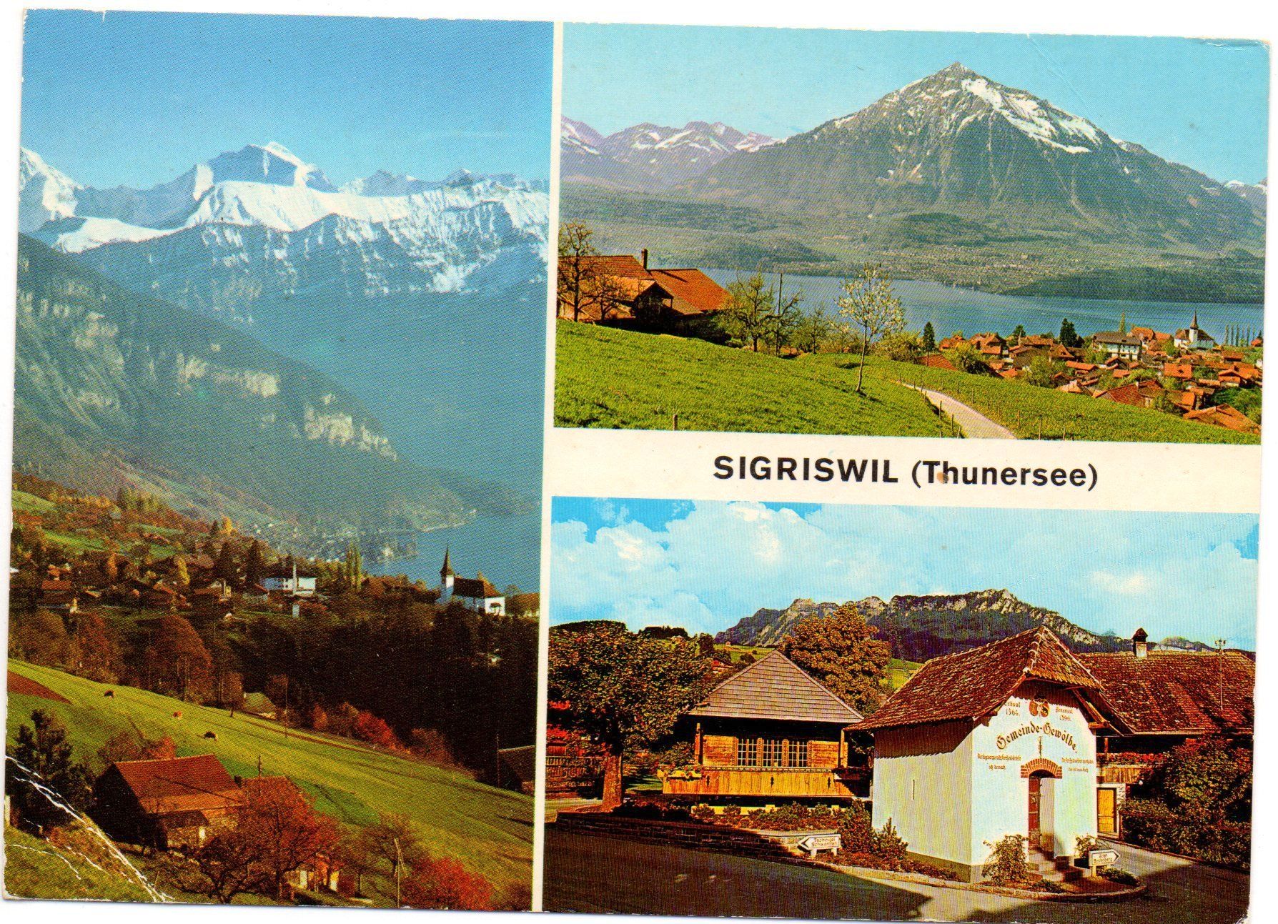 Ansichtskarten: SIGRISWIL (Thunersee) – Gebraucht aus Jona von philajona