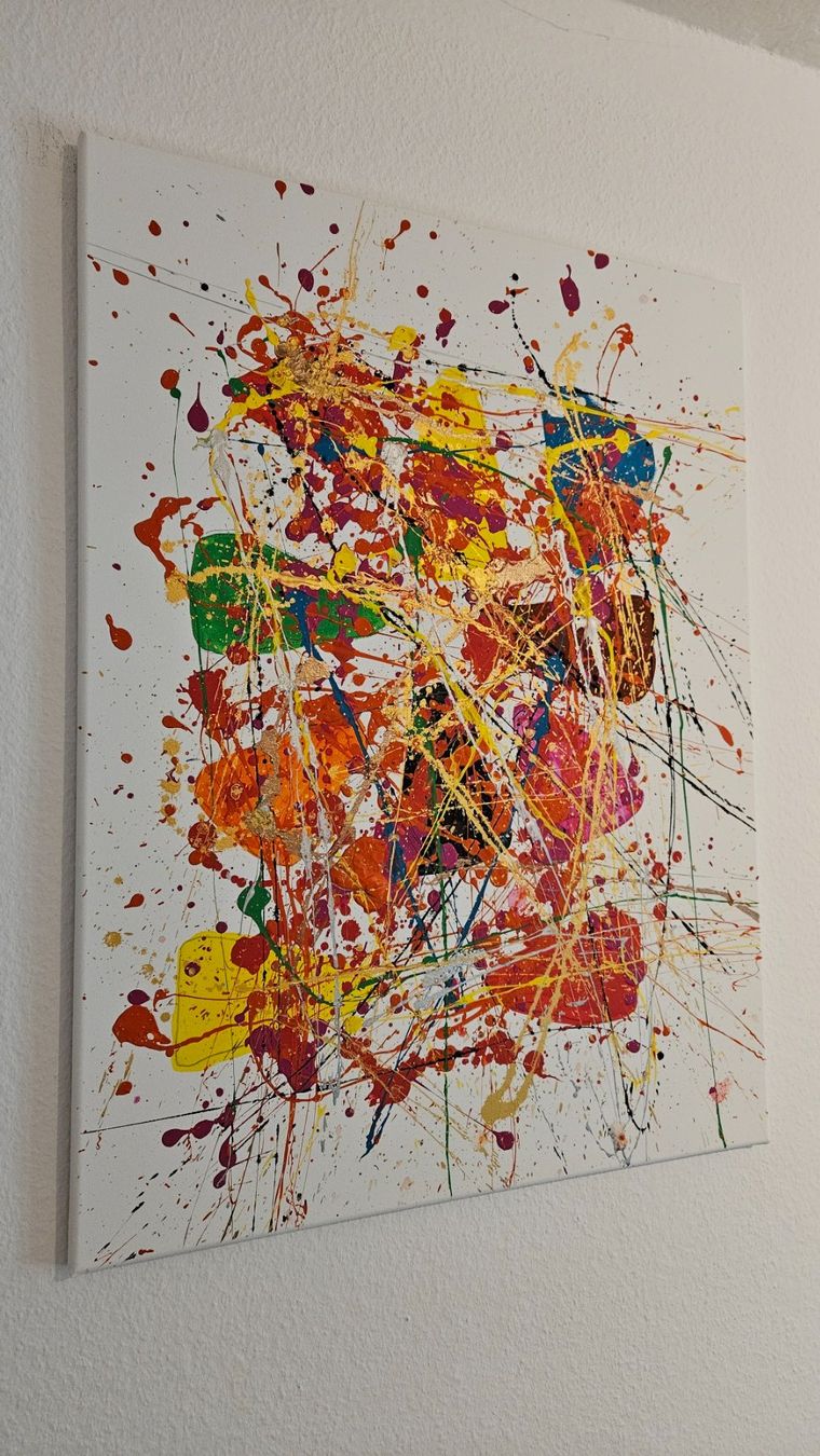 Gemälde: Tableau abstrait moderne, couleurs vives et éclatantes. – Neu (gemäss Beschreibung) aus Le Locle von fab_c9hh 2