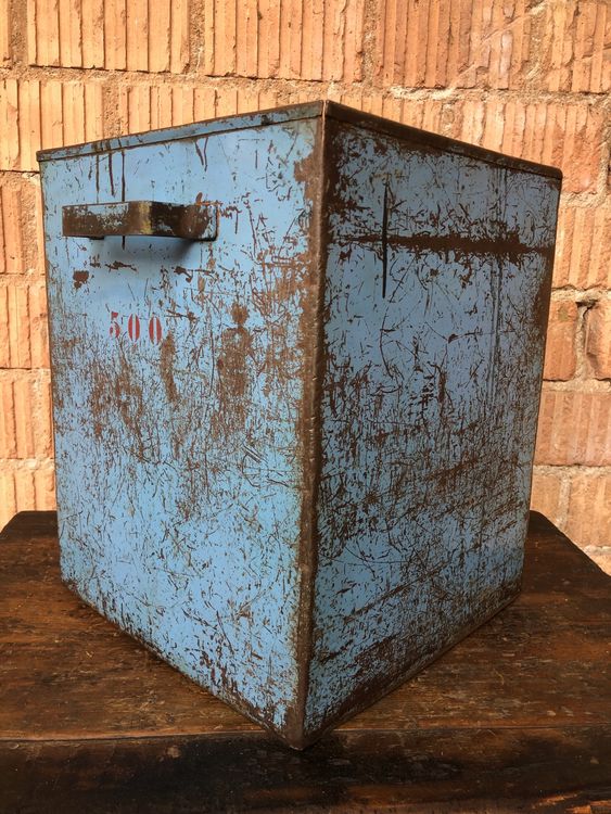 BESTYASH Vintage Metal Box Mit Schloss - Abschließbarer Blechbehälter Für Schmuck & Kleinteile