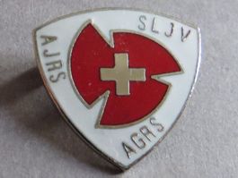 ALTES ABZEICHEN AJRS AGRS SLJV, SCWEIZ KREUZ