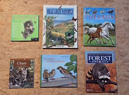 Divers livres animaux