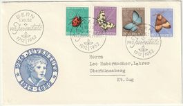 J144-J147 auf Brief mit ET-Sonderstempeln