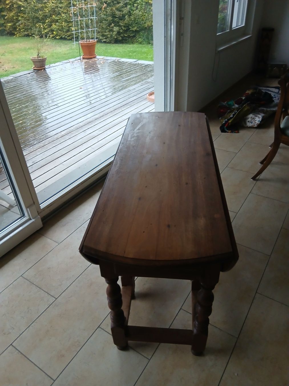 Tavoli: Table ancienne en bois avec abattants – Usato da Lüscherz venduto da Tulipe1 5