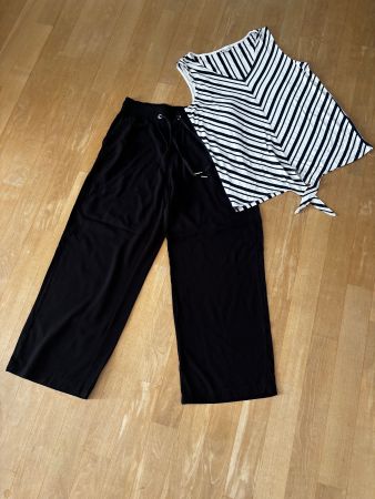 Street One Hose high waist wide leg Gr. 36/26 und Top Gr. 36