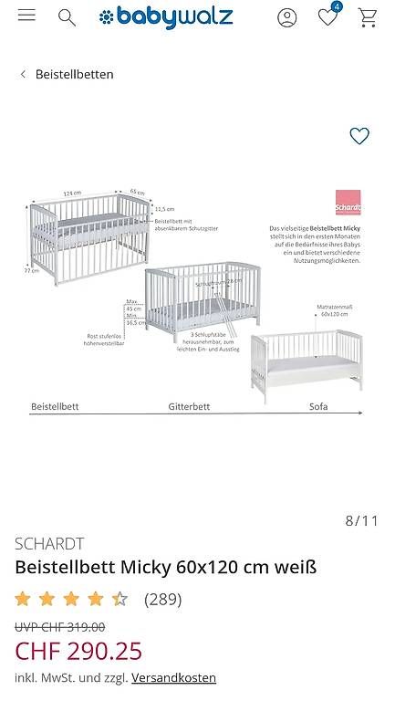 Letti: Beistellbett – Usato da Ortschwaben venduto da _MELU_ 1