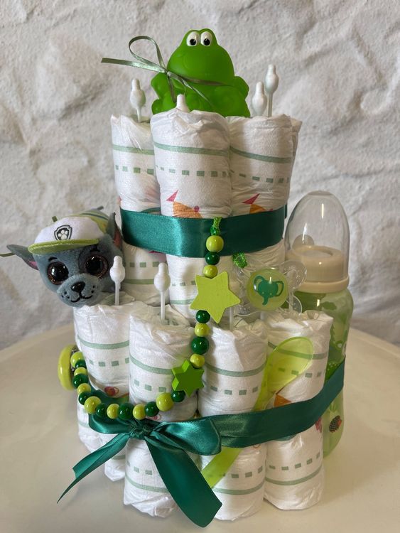 Babyparty Torte Grun