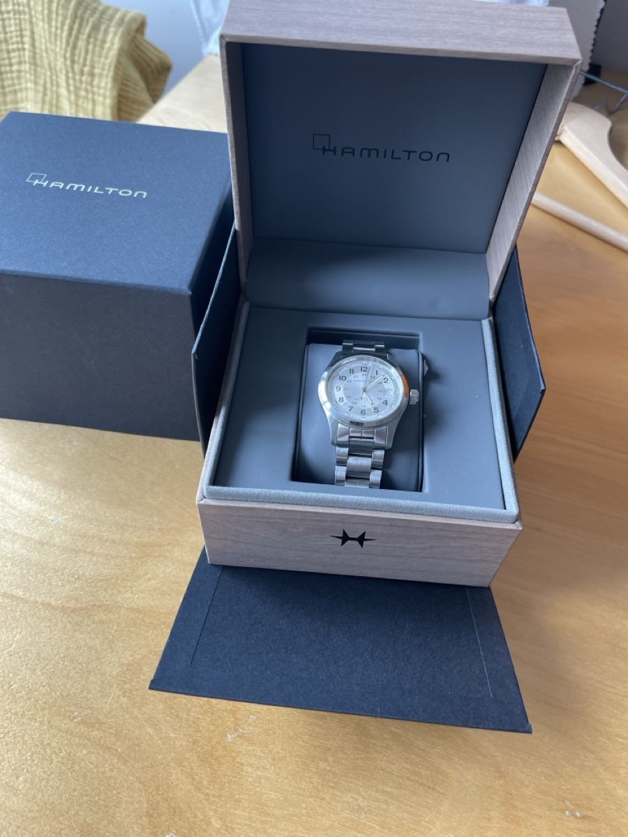 Hamilton Orologi: Hamilton Khaki Auto 38mm Fullset – Usato da Dübendorf venduto da LeonhardsRicardo