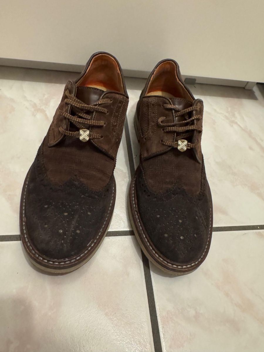 Chaussures hommes: Handgefertigte Wildlederschuhe, Größe 40 – D'occasion à Sementina par RiccardoCo 3