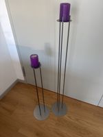 2 Moderne Metall Kerzenständer Kerzenhalter Ständer Deko