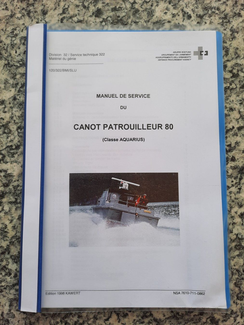 Libri: Manuel de Service du canot patrouilleur 80 – Usato da Ruswil venduto da Sammlergeist