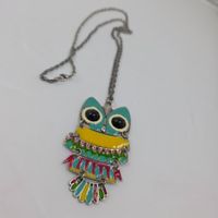 Halskette mit Eulen-Anhänger, Modeschmuck für den Sommer 540