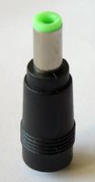 Adapter: Stecker 6,3 x 3mm <> Buchse 5 x 1,7mm
