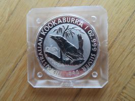 Silber Münze Kookaburra 1992 / 1Unze Silber Australien