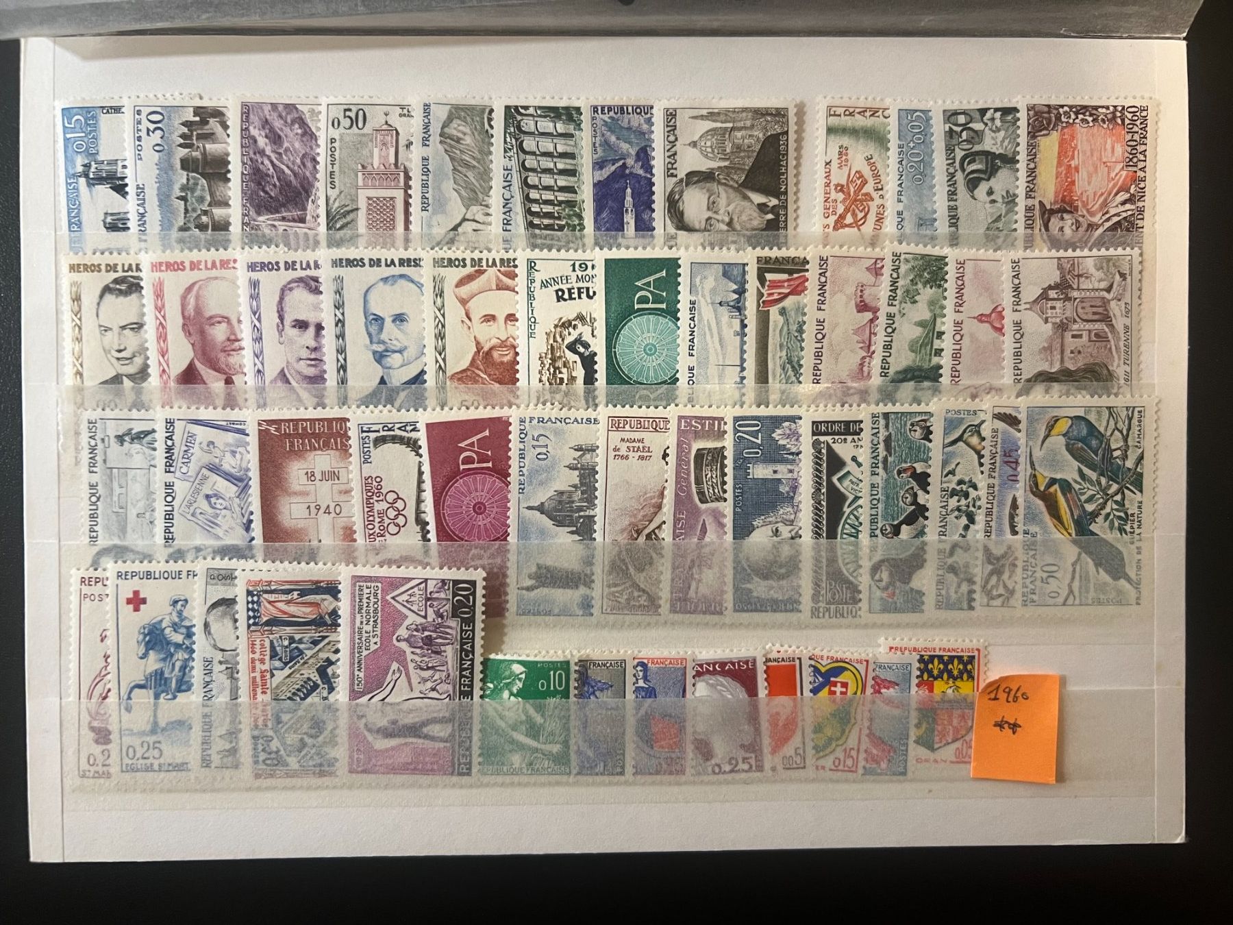 Tutti i francobolli: Année complète 1960** – Nuovo e nell'imballaggio originale da Lausanne venduto da ffhoud