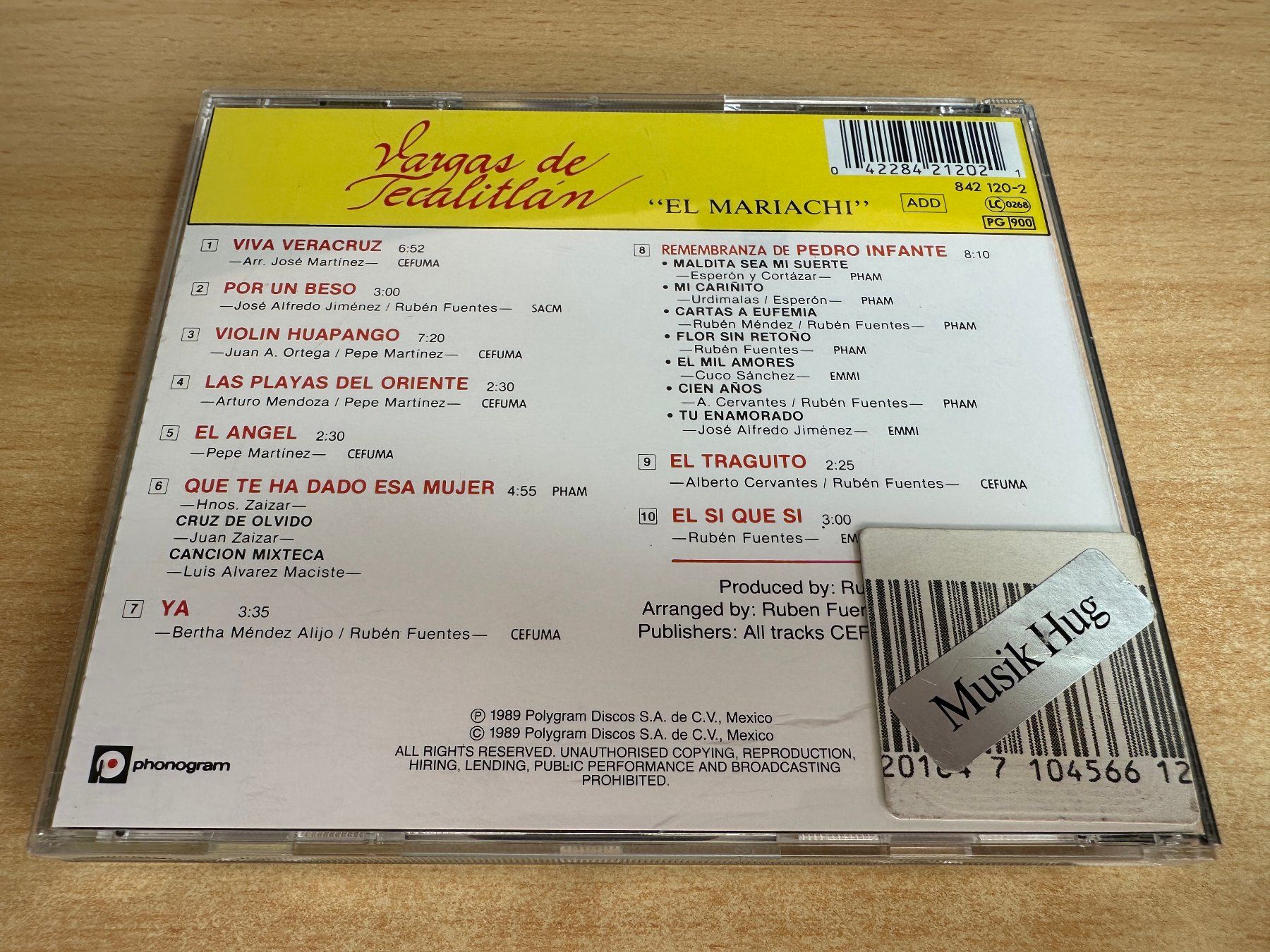 CD: X0 Vargas De Tecalitlan - El Mariachi – Usato da Rikon im Tösstal venduto da Alpenmutz 1