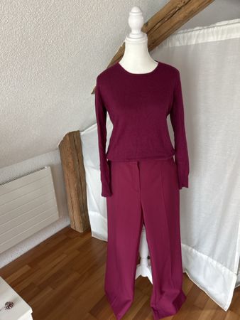 Adagio Pullover Seide Cashmere Bordeaux Grösse M