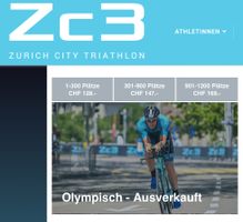 Startplatz Zürich Triathlon Olympisch 23. Juni 2024