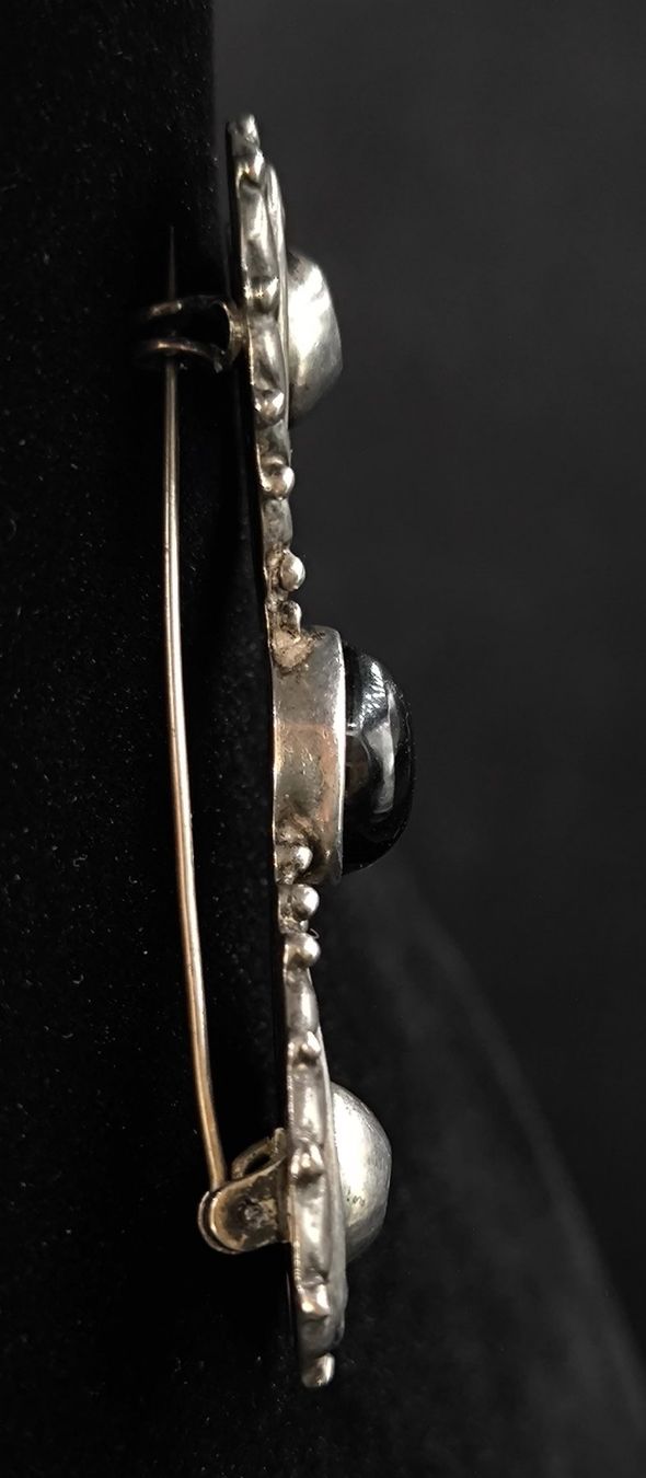 Spille & Fermagli: Brosche Mexiko, Sterling mit Onyx Stein – Usato da Rorschacherberg venduto da snOOpydOg11 3