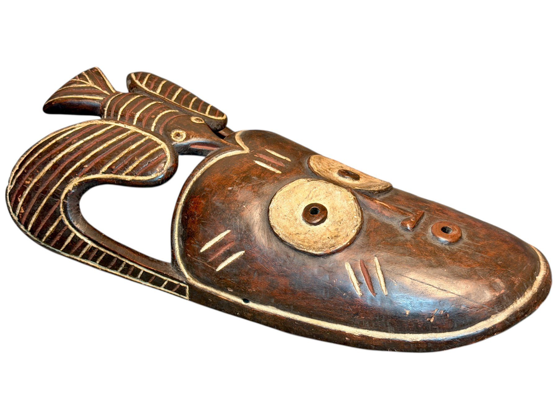 Internationale Kunst: Grand masque africain Yoruba authentique, Nigeria – Gebraucht aus Morges von vintix 8