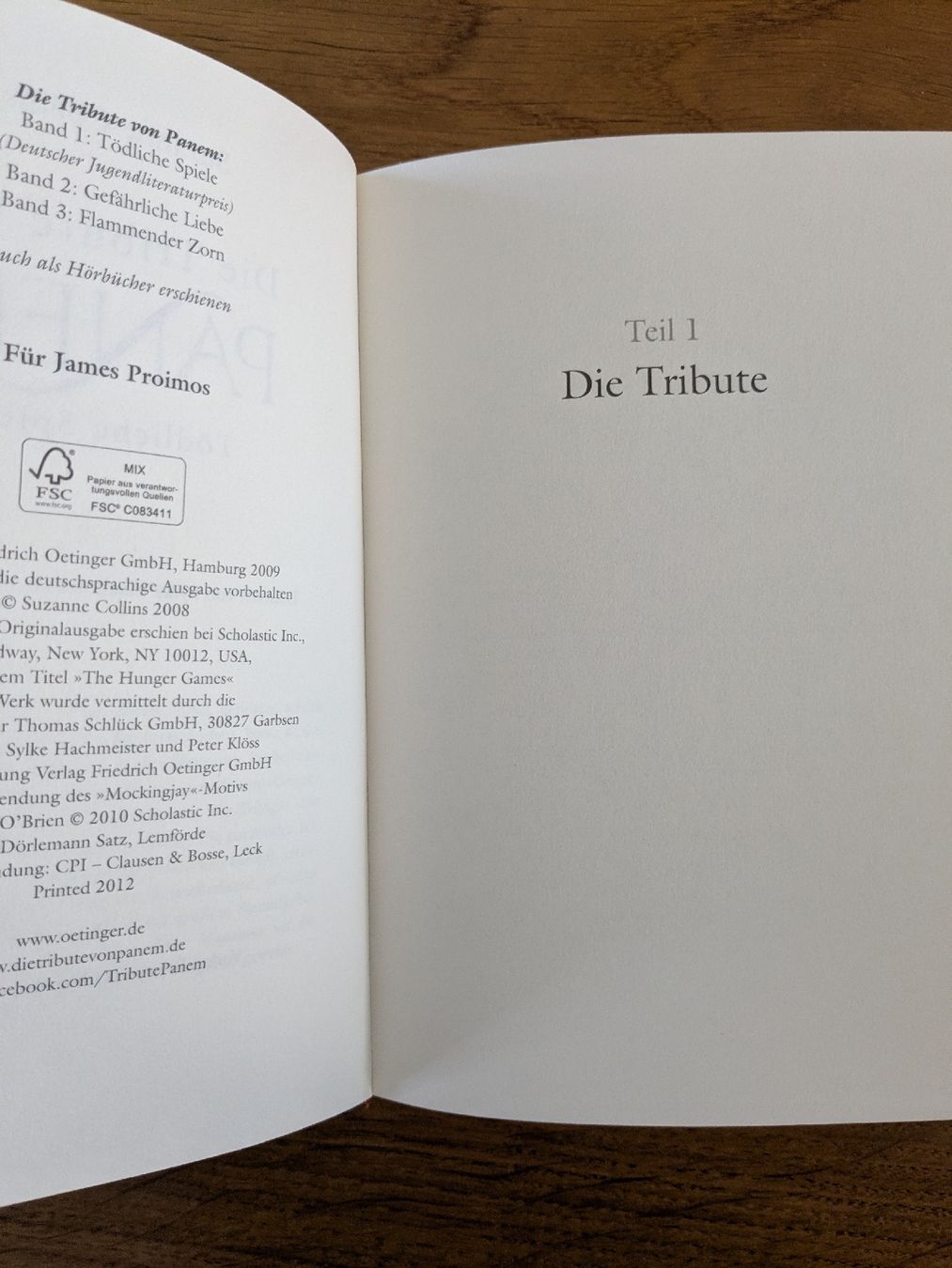 Bücher: Die Tribute von Panem: Buchbox Suzanne Collins  – Gebraucht aus Wohlen AG von merkur0300 6
