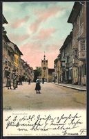 AK Diessenhofen, Strassenpartie mit Tor