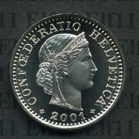 CHF___0.20 2001 stgl * nigelnagelneu! 20 Rappen