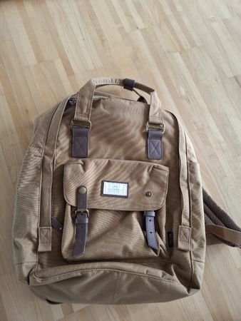 Doughnut Rucksack Canvas braun neu 