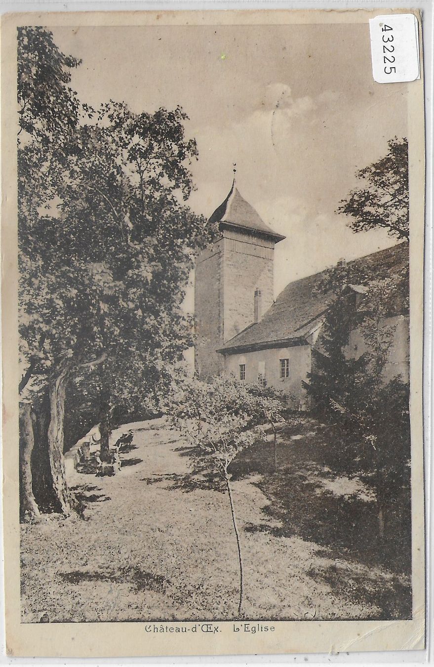 Cartoline postali: Chateau-d'Oex - L'Eglise – Usato da Ettingen venduto da Kartenplanet