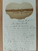 Foto AK Dampfschiff Mouette Genevoise um 1900