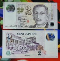 Singapore 2 Dollar Polymer UNC _1