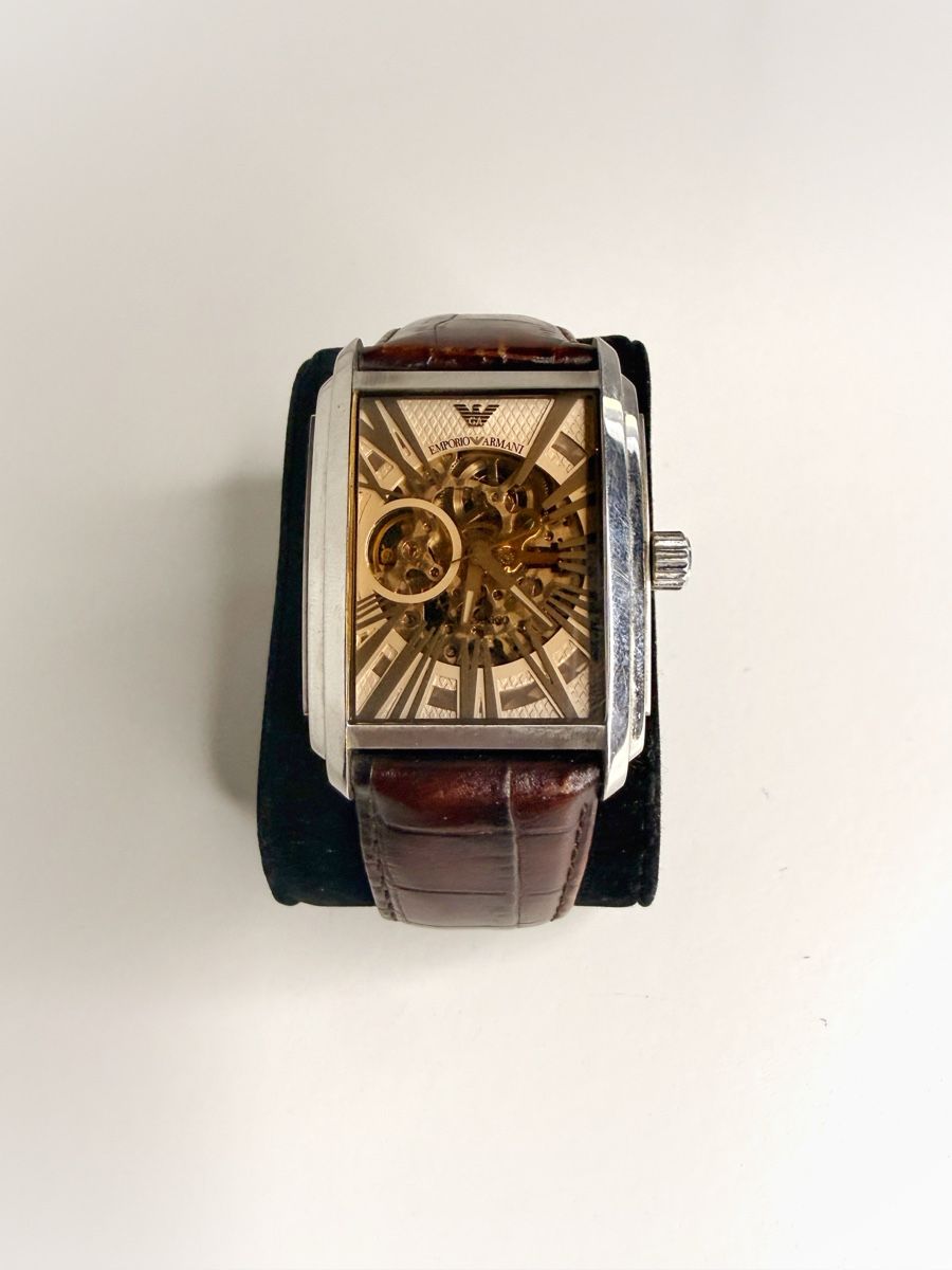 Armani Uhren: Emporio Armani AR4230 Automatic Skeleton – Gebraucht aus Münchenstein von pbr_x7v7