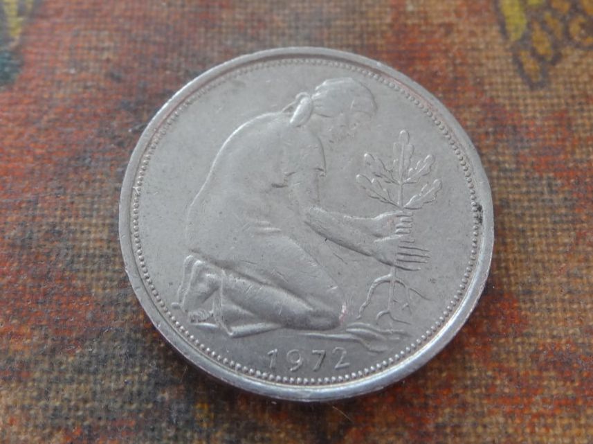 Alle Münzen: DEUTSCHLAND 50 Pfennig 1972 – Gebraucht aus Romanel-sur-Lausanne von Swift13