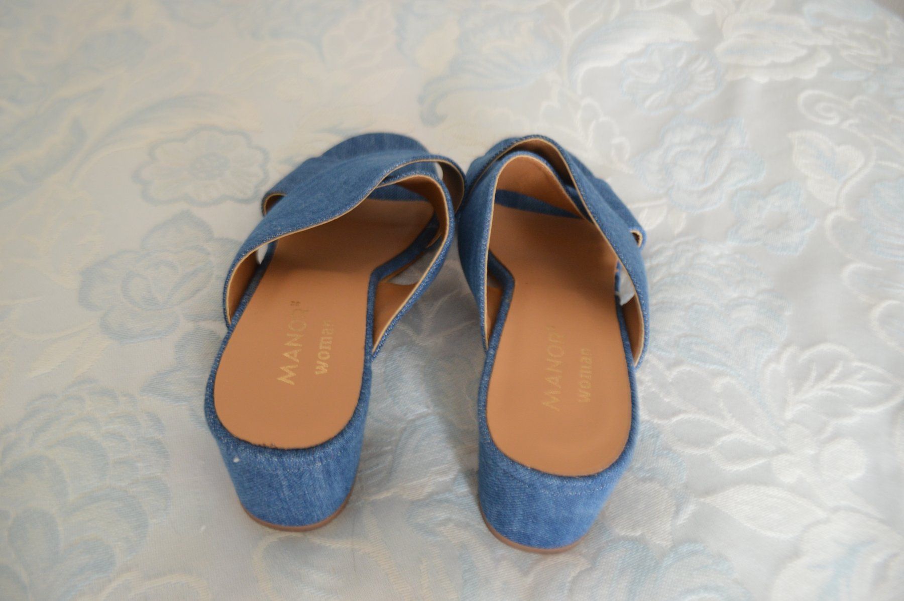 Damenschuhe: Bellissimo sandalo in pelle e jeans – Neu (gemäss Beschreibung) aus Brione s. Minusio von clk_8kjj 2