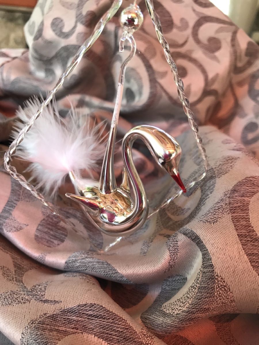 Alle Dekorationen: Silberner Schwan Christbaumschmuck – Neu und originalverpackt aus Alpnach Dorf von marvo 3