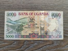 Uganda 5'000 Shillings 2005 !!!!!!!