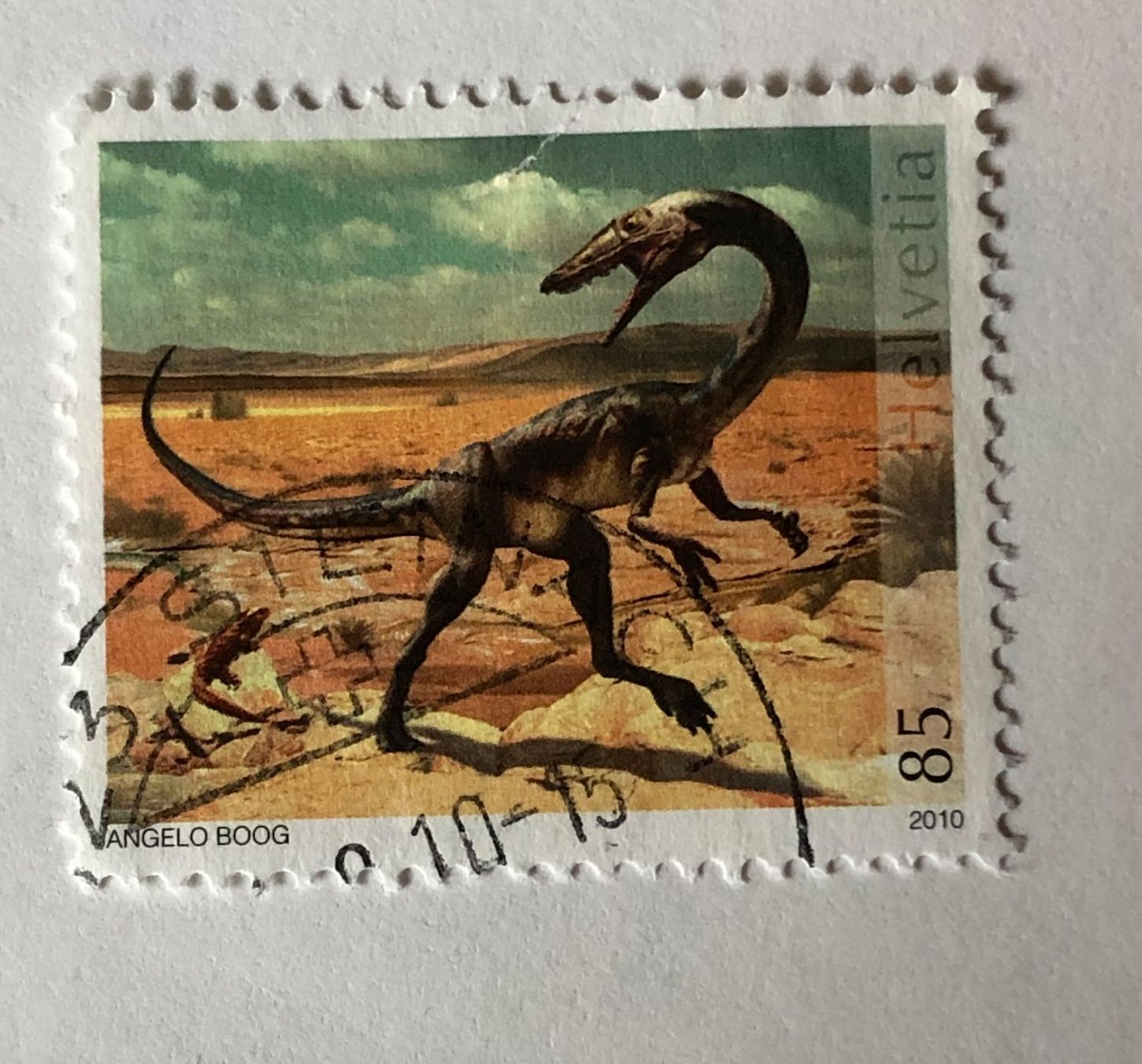 Alle Briefmarken: Nr.1359 Raubdinosaurier GESTEMPELT 2010    – Gebraucht aus Aarau von Billa007