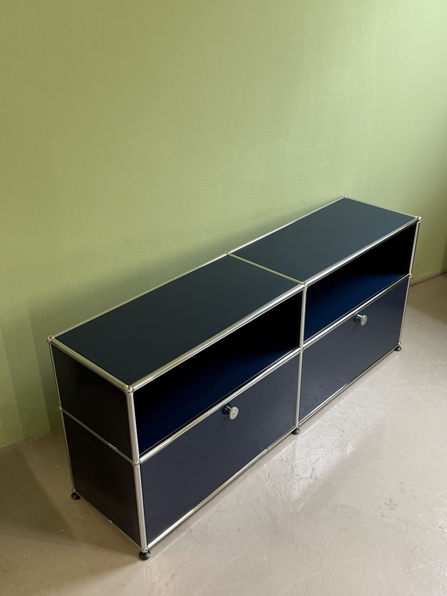 USM Scaffali: USM Haller Sideboard Stahlblau – Usato da Glattbrugg venduto da q-aderdesign 1