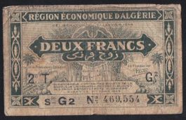 Algerien 2 Francs 1944
