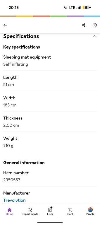 Matelas: Trevolution Self-Inflating Isomatte – D'occasion à Zürich par mat_bxf2 4