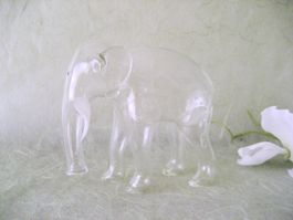 Alter Elefant Flakon - Tierfigur - Vieux flacon éléphant