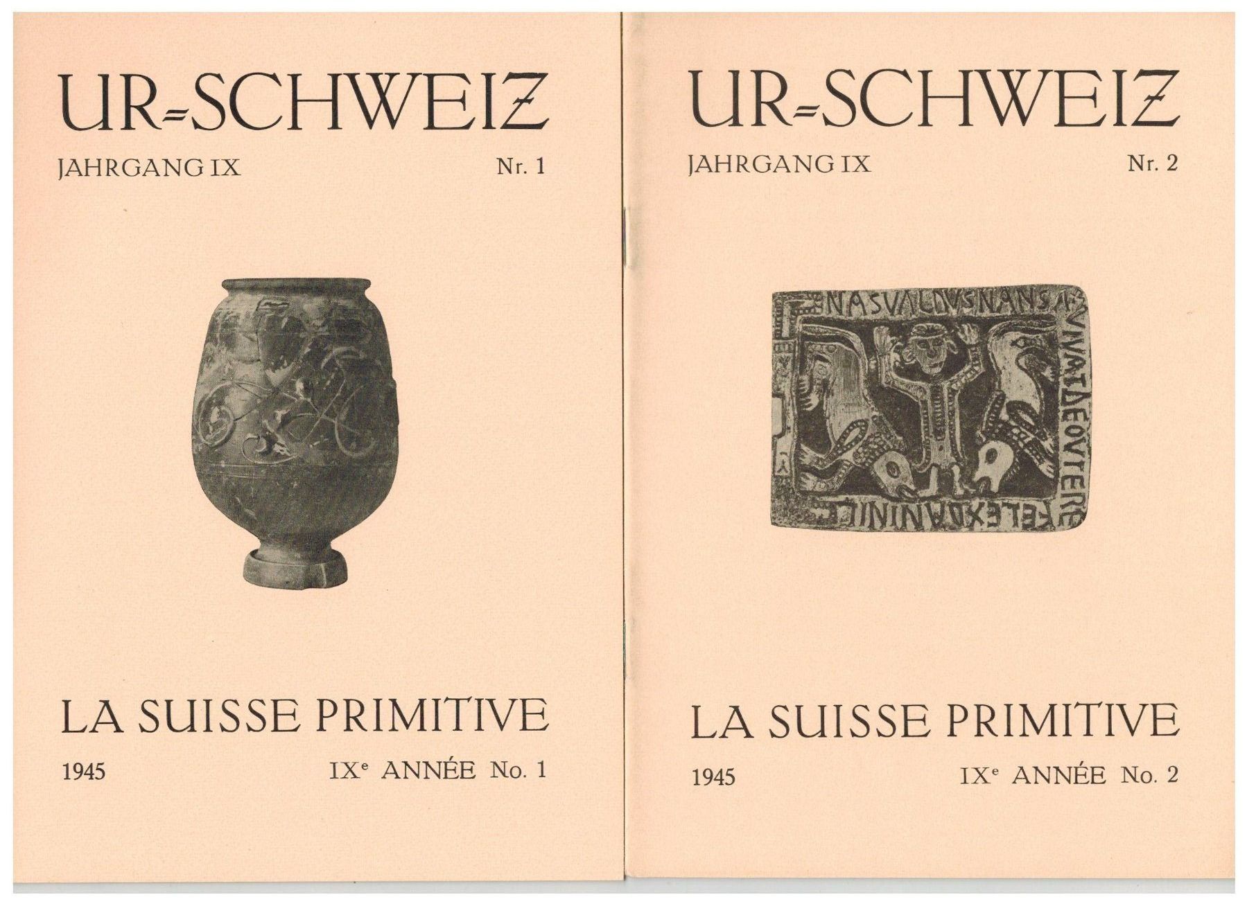 Bücher: Archäologie: Ur-Schweiz Jahrgang 9,1945 , 1-4 – Neu (gemäss Beschreibung) aus Biel-Benken BL von rud_yc8p